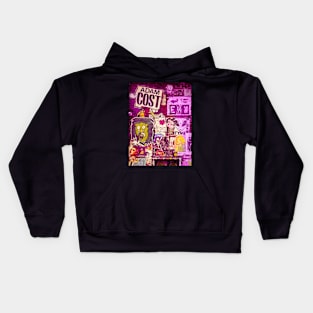 Graffiti Street Art Pink Stickers NYC Kids Hoodie